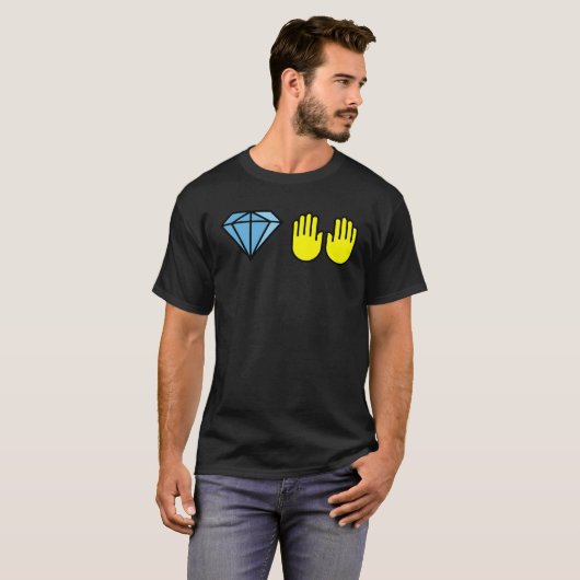 Diamond Hands To The Moon Stonks T-shirt (Voorkant volledig)