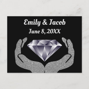 Diamond Hands Wedding Briefkaart