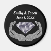 Diamond Hands Wedding Magnet (Voorkant)