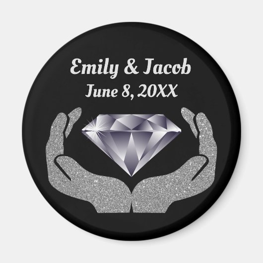 Diamond Hands Wedding Magnet (Voorkant)