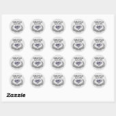 Diamond Hands Wedding Ronde Sticker (Vel)