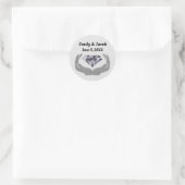 Diamond Hands Wedding Ronde Sticker (Tas)