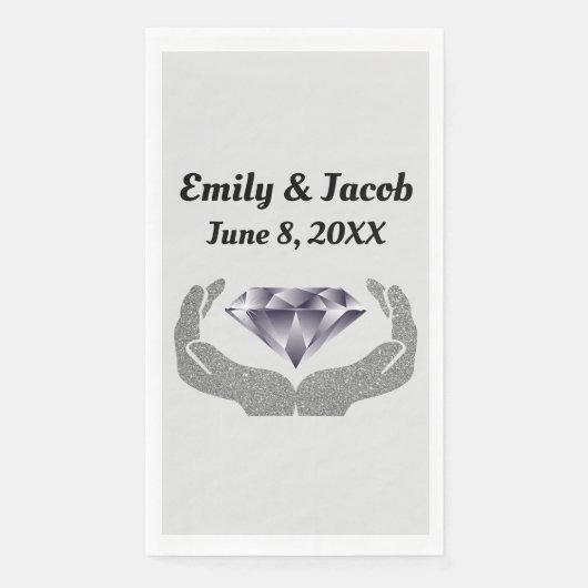 Diamond Hands Wedding Servet (Voorkant)