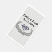 Diamond Hands Wedding Servet (Hoek)