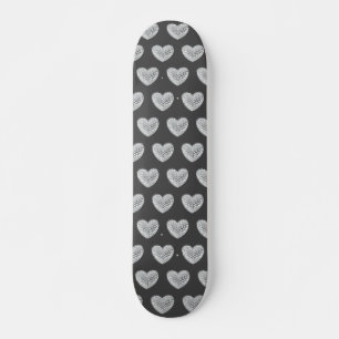 Diamond hart grijs bg persoonlijk skateboard