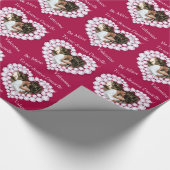 Diamond hart is mijn valentijn fotograaf cadeaupapier (Hoek)