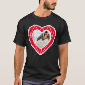 Diamond hart paar foto Valentijnsdag T-shirt (Voorkant)