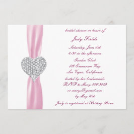 Diamond Hart Roze Bruiloft Vrijgezellenfeest Uitno Kaart