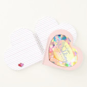 Diamond Hart Roze Trouwnotities Notitieboek (Binnen)