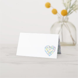 Diamond hart waterverf kunst gast plaats kaarten plaatskaartje