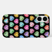 Diamond Hart Waterverf Patroon Schattige Pastel Gi Case-Mate iPhone Case (Achterkant (horizontaal))