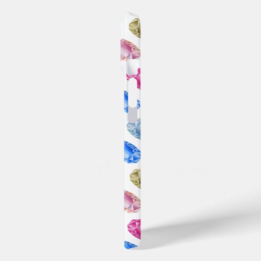 Diamond Hart Waterverf Patroon Schattige Pastel Gi Case-Mate iPhone Case (Achterkant / Links)