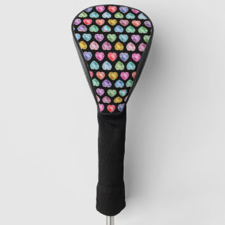 Diamond Hart Waterverf Patroon Schattige Pastel Gi Golfheadcover