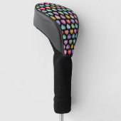 Diamond Hart Waterverf Patroon Schattige Pastel Gi Golfheadcover (Schuin)