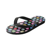Diamond Hart Waterverf Patroon Schattige Pastel Gi Kinder Teenslippers (Schuin)