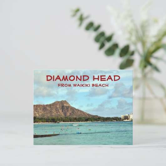 Diamond Head Briefkaart (Staand voorkant)