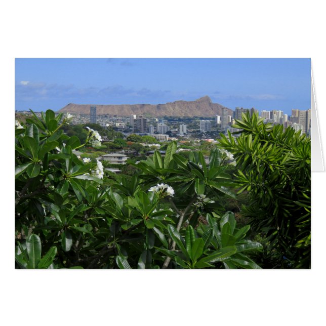 Diamond Head en Plumeria (Voorkant Horizontaal)