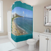 Diamond Head en Waikiki Douchegordijn (In situ)