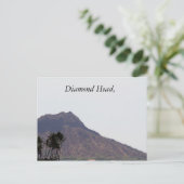 Diamond Head, fotografie, Hawaii, postkaart (Staand voorkant)