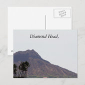 Diamond Head, fotografie, Hawaii, postkaart (Voorkant / Achterkant)