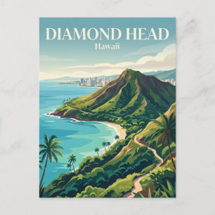 Diamond Head Hawaï Briefkaart