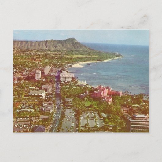 Diamond Head Hawaii Briefkaart (Voorkant)