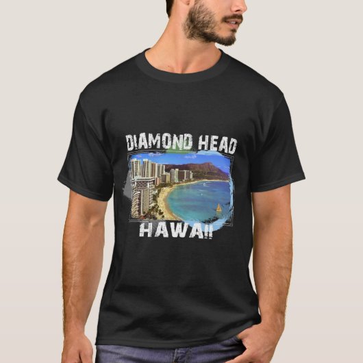 Diamond Head Hawaii T-shirt Design (Voorkant)