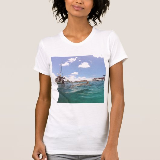 Diamond Head Hawaii Turtle T-shirt (Voorkant)
