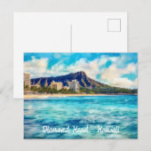 Diamond Head Honolulu Hawaii Briefkaart (Voorkant / Achterkant)