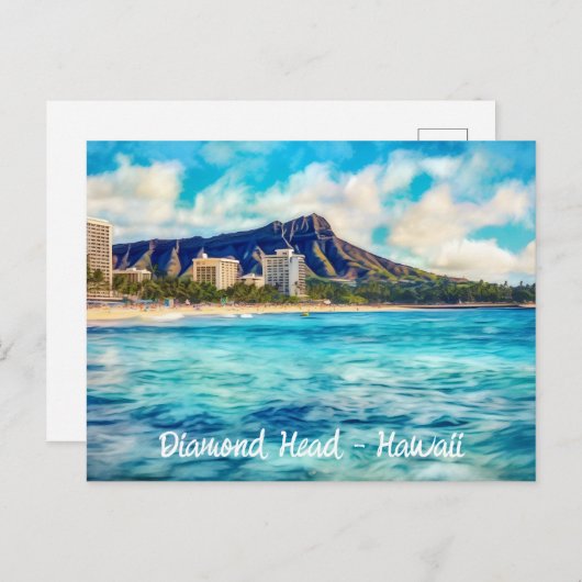 Diamond Head Honolulu Hawaii Briefkaart (Voorkant / Achterkant)