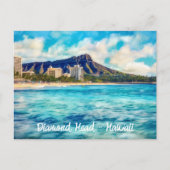 Diamond Head Honolulu Hawaii Briefkaart (Voorkant)