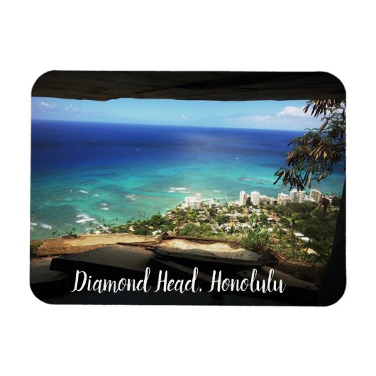 Diamond Head, Honolulu Magneet (Horizontaal)