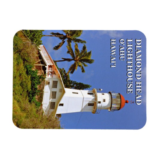 Diamond Head Lighthouse, Hawai'i Flexi Magnet Magneet (Horizontaal)