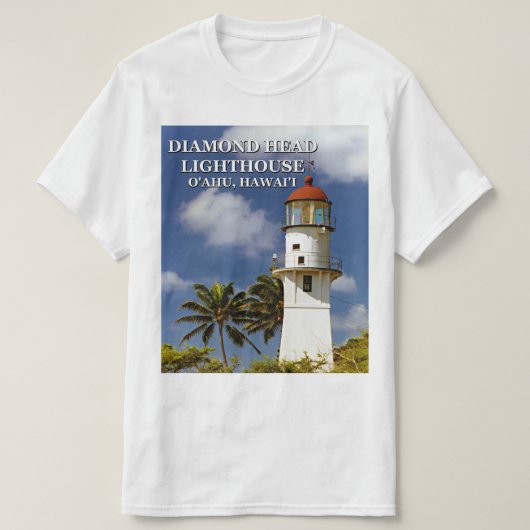 Diamond Head Lighthouse, O'ahu, Hawaï T-shirt (Design voorkant)
