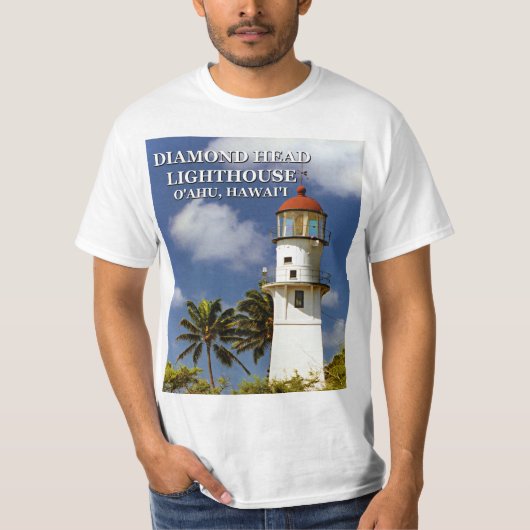 Diamond Head Lighthouse, O'ahu, Hawaï T-shirt (Voorkant)