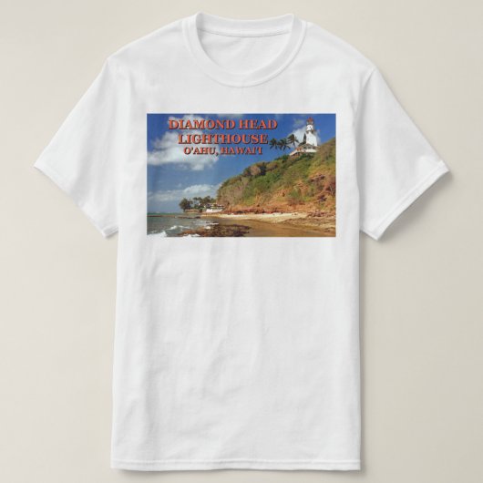 Diamond Head Lighthouse, O'ahu, Hawaï T-shirt (Design voorkant)