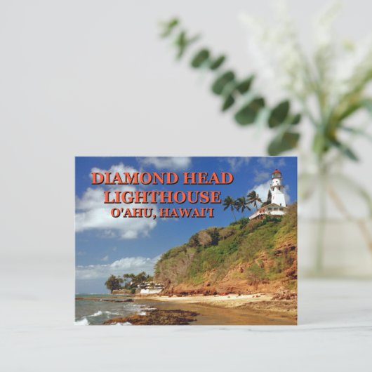 Diamond Head Lighthouse, O'ahu, Hawai'i Briefkaart (Staand voorkant)