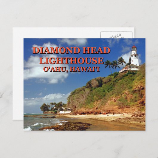 Diamond Head Lighthouse, O'ahu, Hawai'i Briefkaart (Voorkant / Achterkant)
