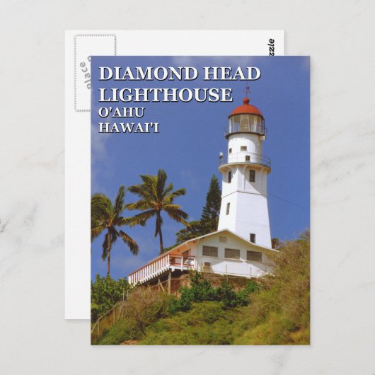 Diamond Head Lighthouse, O'ahu, Hawai'i Briefkaart (Voorkant / Achterkant)