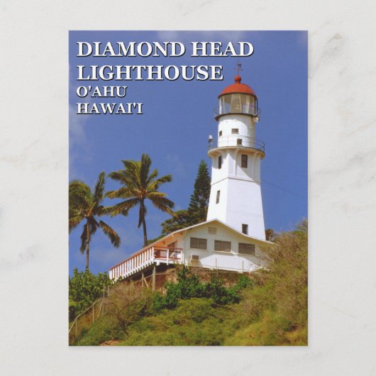 Diamond Head Lighthouse, O'ahu, Hawai'i Briefkaart (Voorkant)