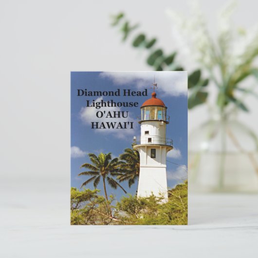 Diamond Head Lighthouse, O'ahu, Hawai'i Briefkaart (Staand voorkant)