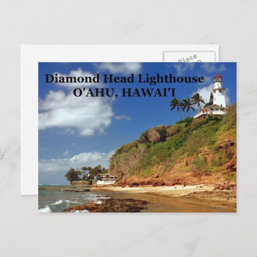 Diamond Head Lighthouse, O'ahu, Hawai'i Briefkaart (Voorkant / Achterkant)