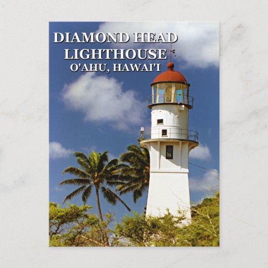 Diamond Head Lighthouse, O'ahu, Hawai'i Briefkaart (Voorkant)