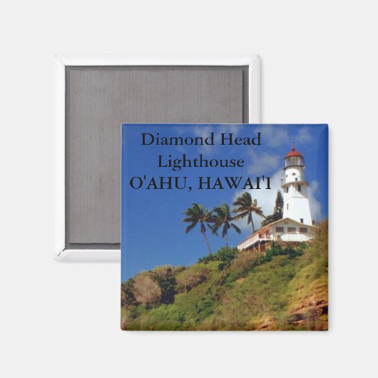 Diamond Head Lighthouse, O'ahu, Hawai'i Magnet (Voorkant / Achterkant)