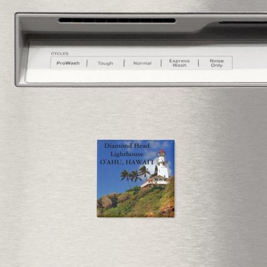 Diamond Head Lighthouse, O'ahu, Hawai'i Magnet (Insitu (Vaatwasser))