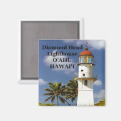 Diamond Head Lighthouse, O'ahu, Hawai'i Magnet (Voorkant / Achterkant)