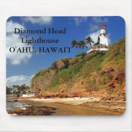 Diamond Head Lighthouse, O'ahu, Hawai'i Mousepad Muismat