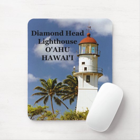 Diamond Head Lighthouse, O'ahu, Hawai'i Mousepad Muismat (Met muis)