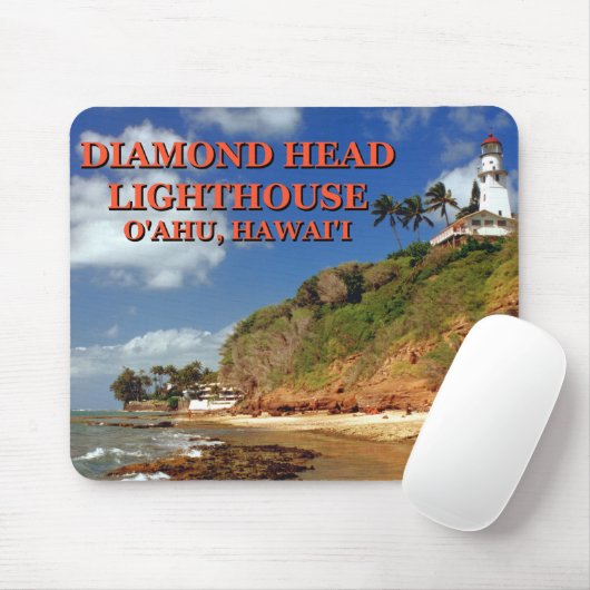 Diamond Head Lighthouse, O'ahu, Hawai'i Mousepad Muismat (Met muis)