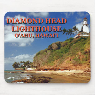 Diamond Head Lighthouse, O'ahu, Hawai'i Mousepad Muismat